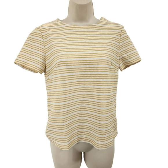 BANANA REPUBLIC FACTORY Striped Top Yellow Size S - Picture 1 of 9